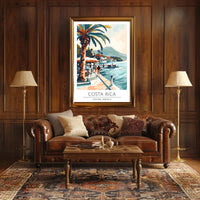 Costa Rica Coastal Escape Travel Poster PosterGoat