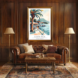 Costa Rica Coastal Escape Travel Poster PosterGoat