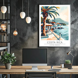Costa Rica Coastal Escape Travel Poster PosterGoat