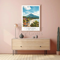 Costa Rica Tropical Beach Scenic View Travel Poster PosterGoat