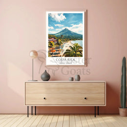 Costa Rica Tropical Beach Scenic View Travel Poster PosterGoat