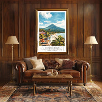 Costa Rica Tropical Beach Scenic View Travel Poster PosterGoat