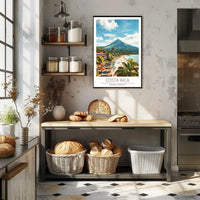 Costa Rica Tropical Beach Scenic View Travel Poster PosterGoat