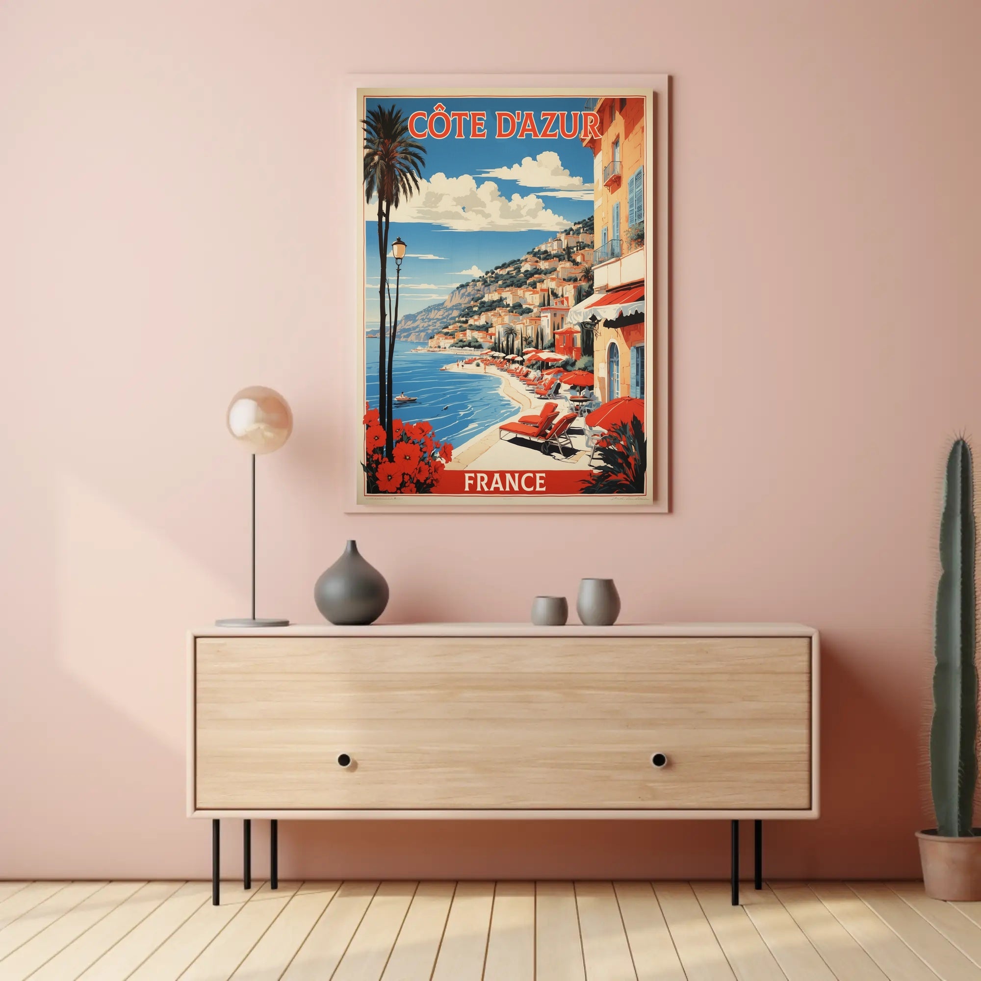 Côte d'Azur Coastal Vintage Travel Poster PosterGoat