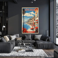 Côte d'Azur Coastal Vintage Travel Poster PosterGoat