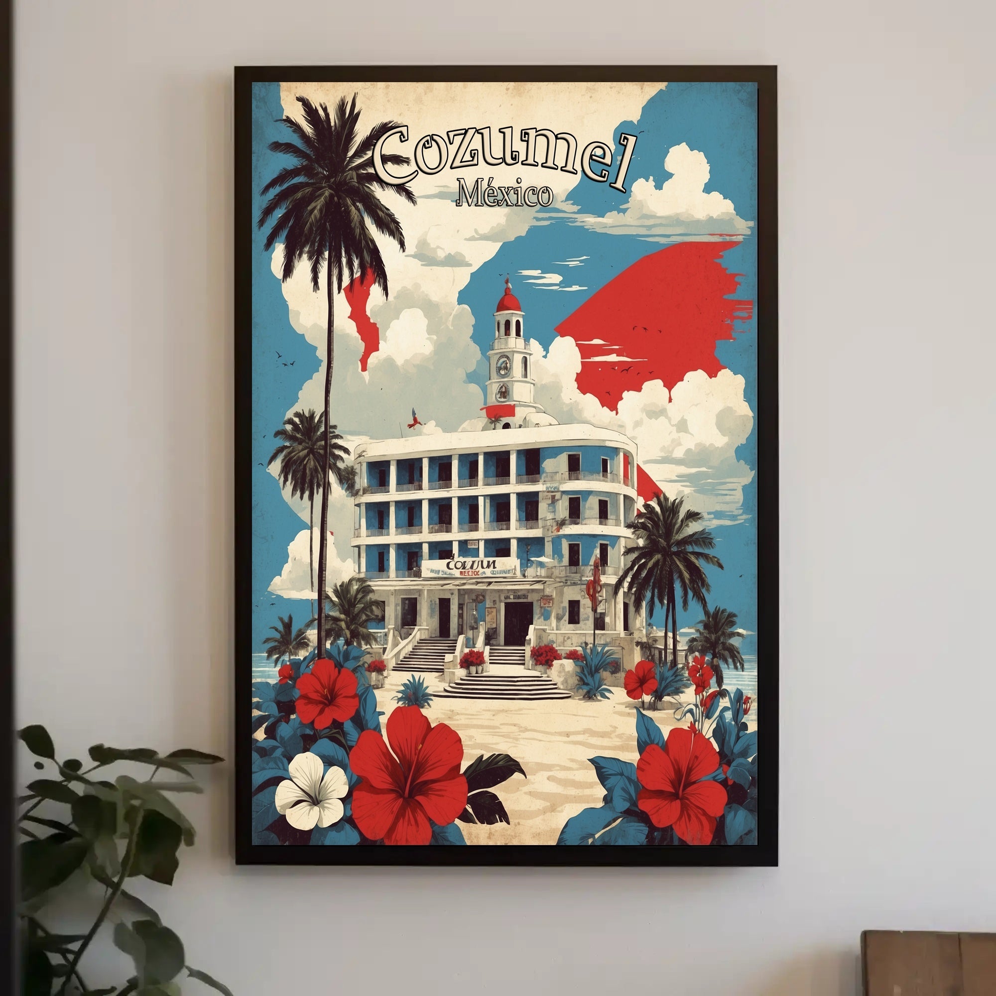 Cozumel Charm: Vintage Travel Poster PosterGoat