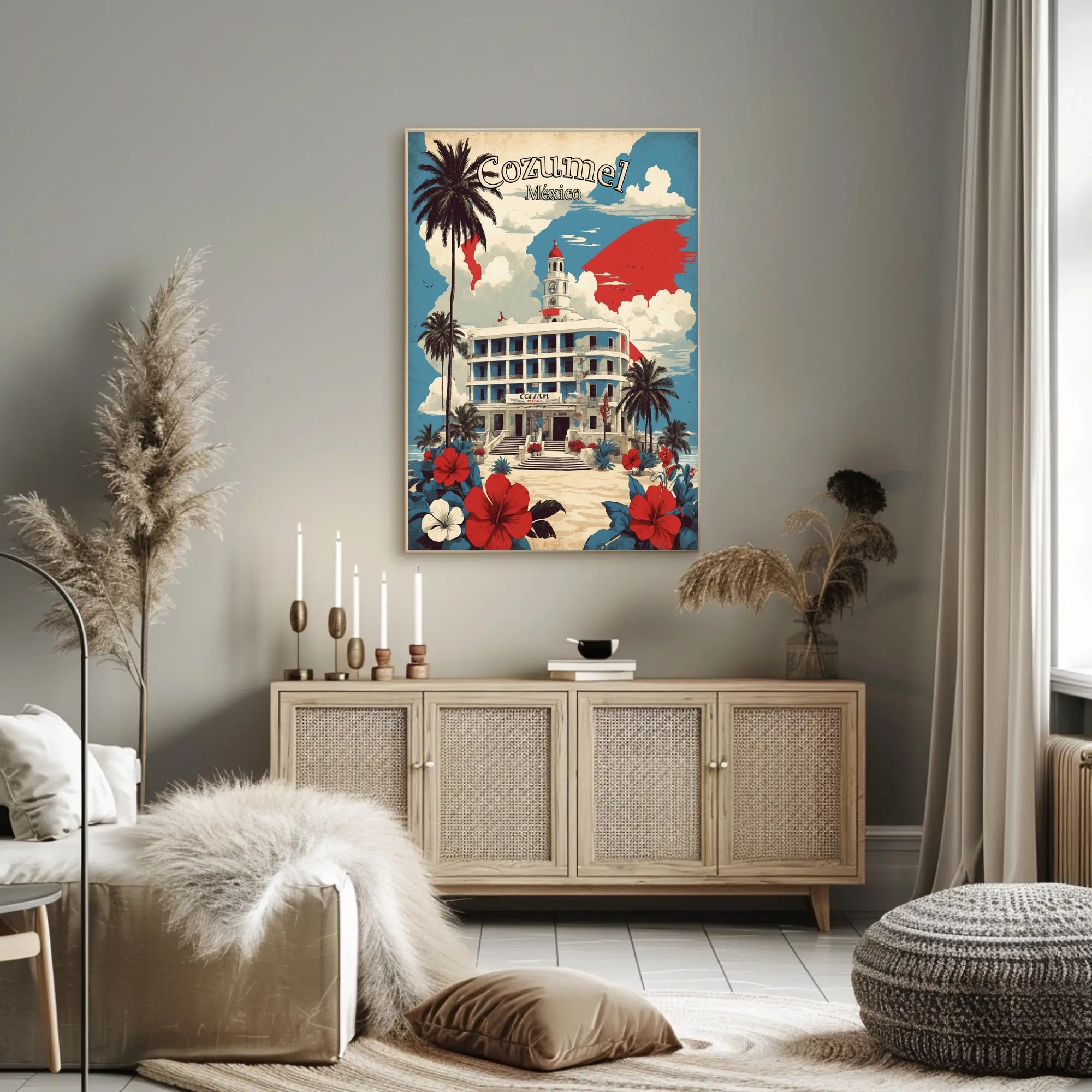 Cozumel Charm: Vintage Travel Poster PosterGoat