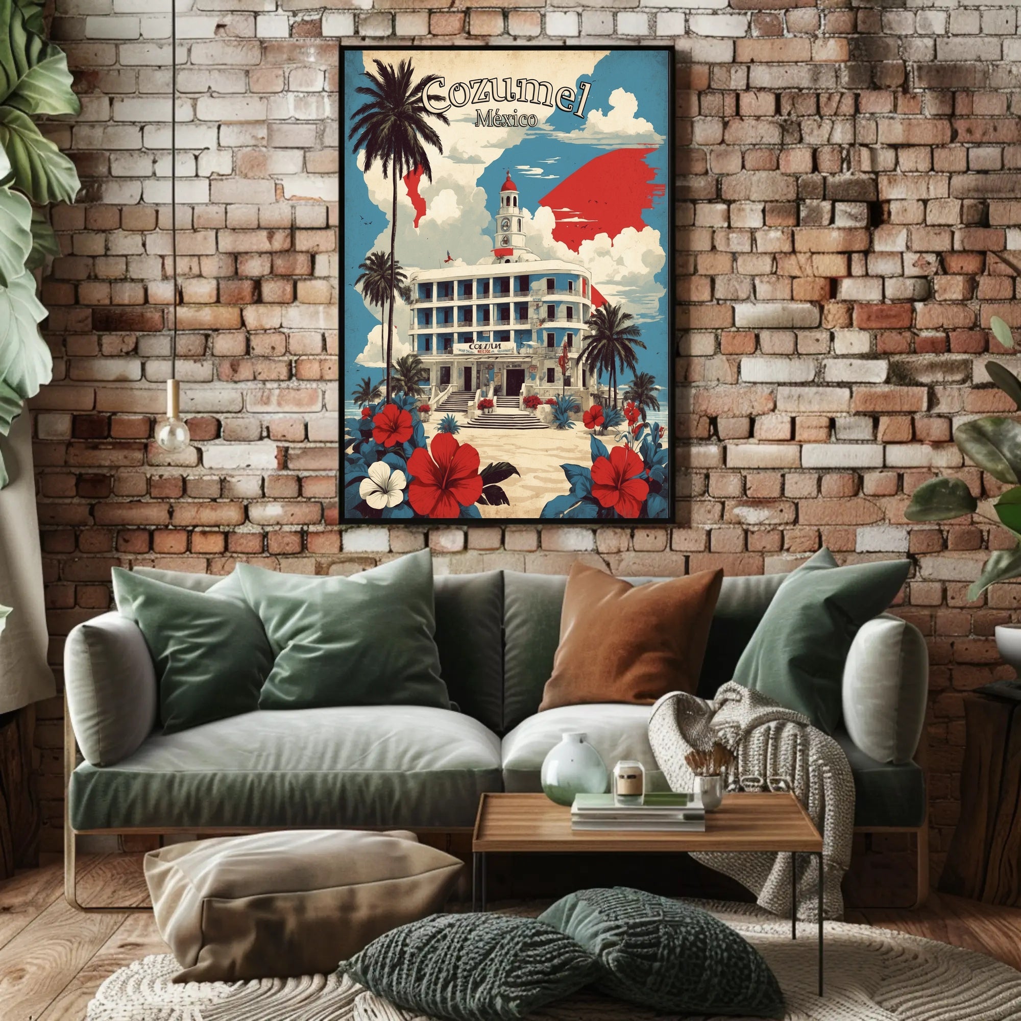 Cozumel Charm: Vintage Travel Poster PosterGoat