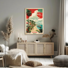 Cozumel Coastal Vintage Travel Poster PosterGoat