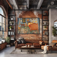 Cozy Post-Impressionism Rustic Bedroom Artistic Poster PosterGoat