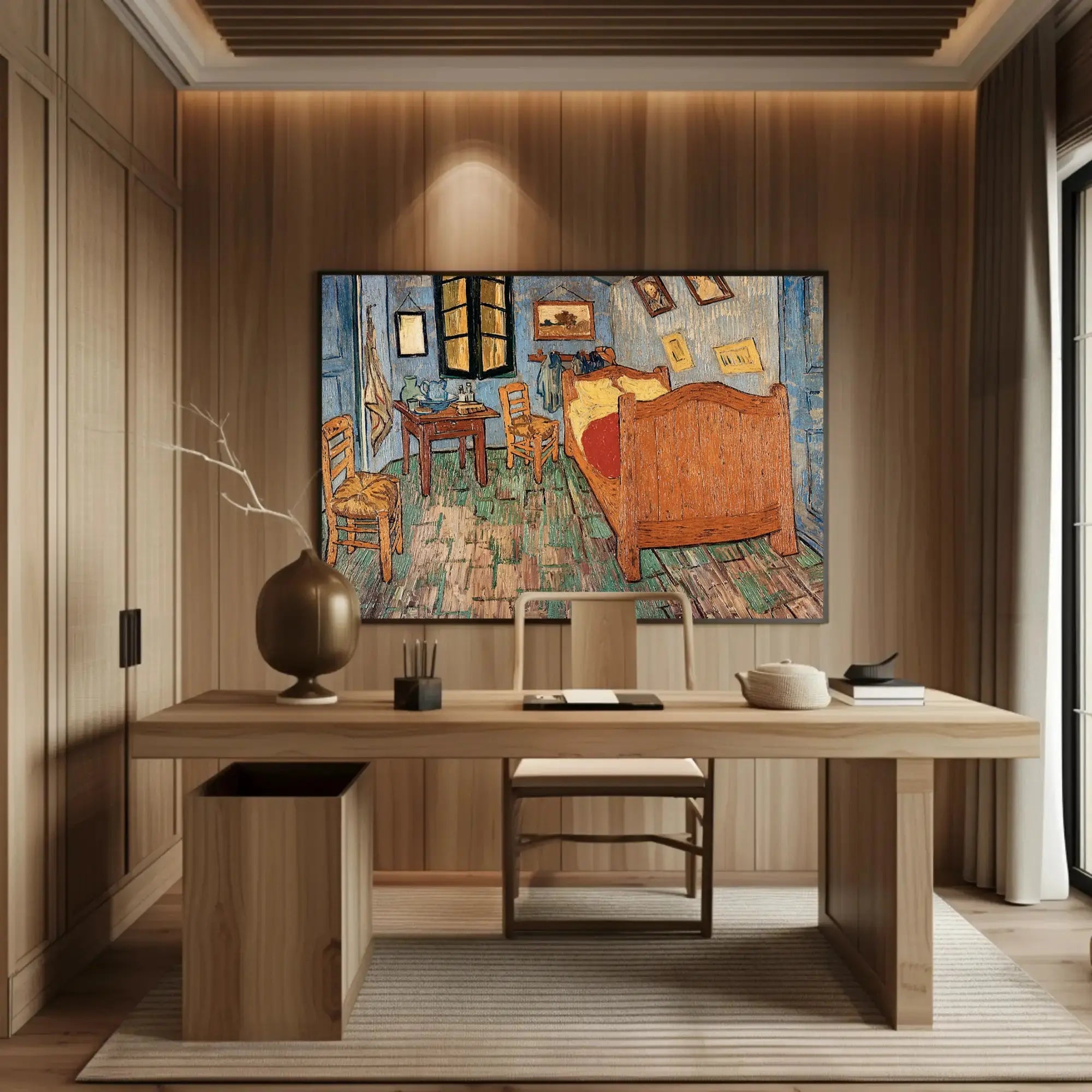Cozy Post-Impressionism Rustic Bedroom Artistic Poster PosterGoat