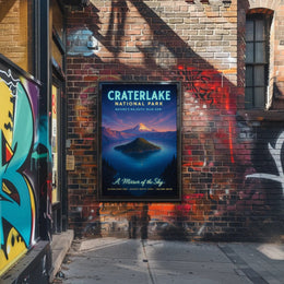 Crater Lake National Park Poster Nature's Blue Gem PosterGoat