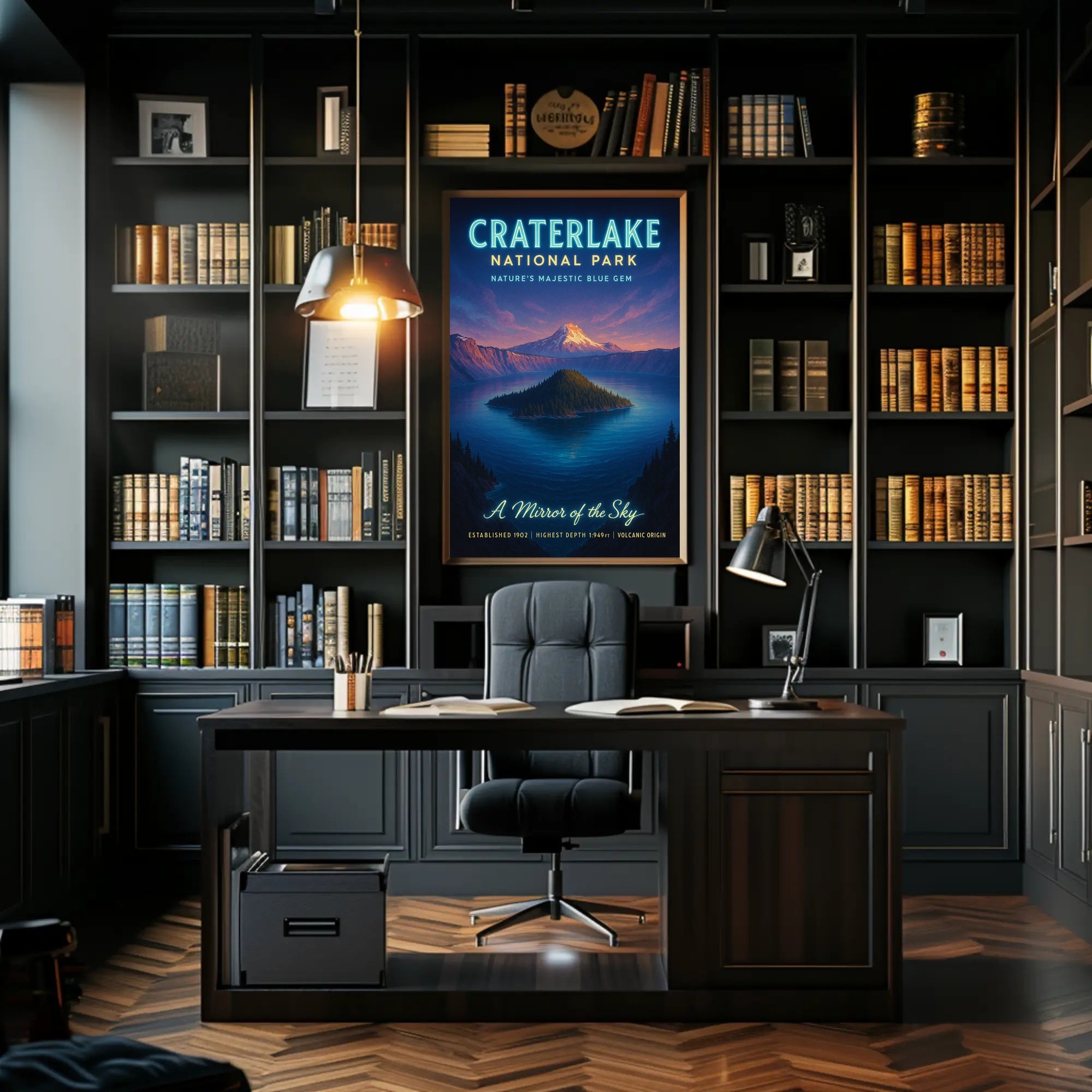 Crater Lake National Park Poster Nature's Blue Gem PosterGoat