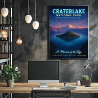 Crater Lake National Park Poster Nature's Blue Gem PosterGoat