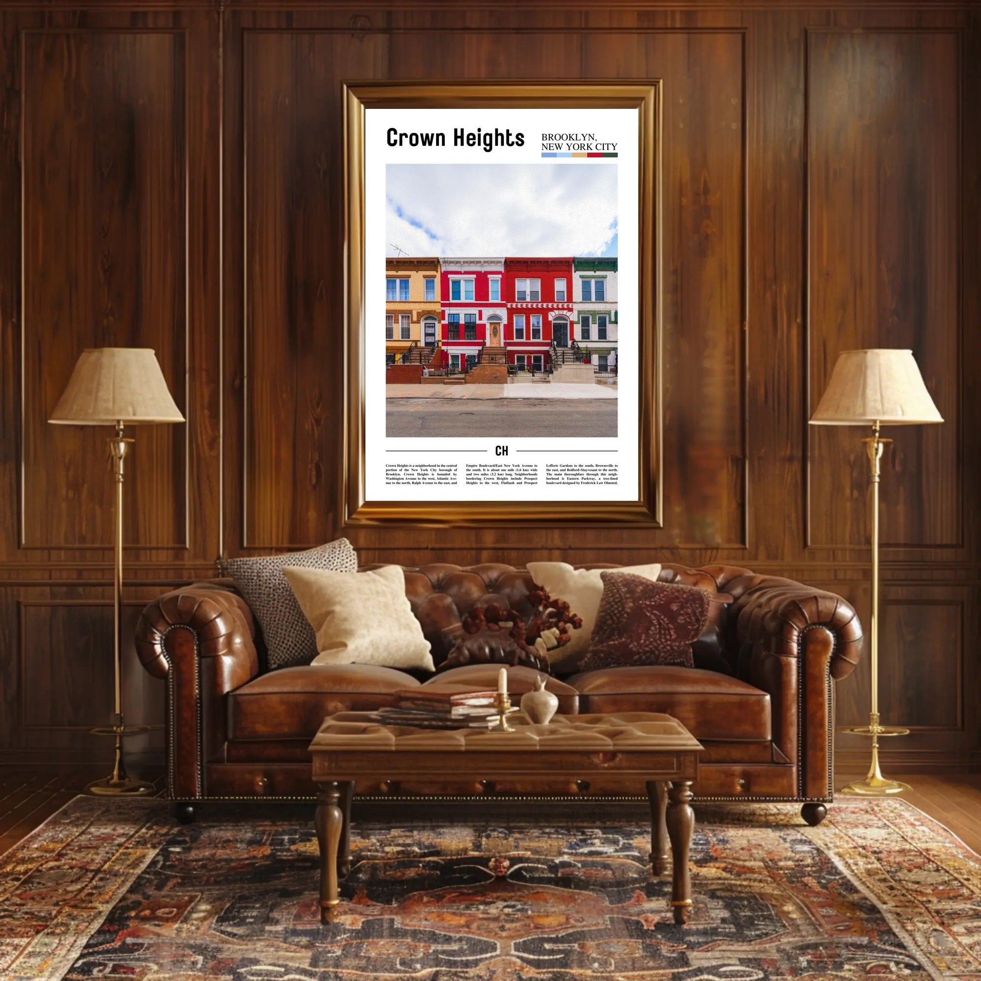 Crown Heights Urban Charm Poster: Cultural or Heritage Poster PosterGoat