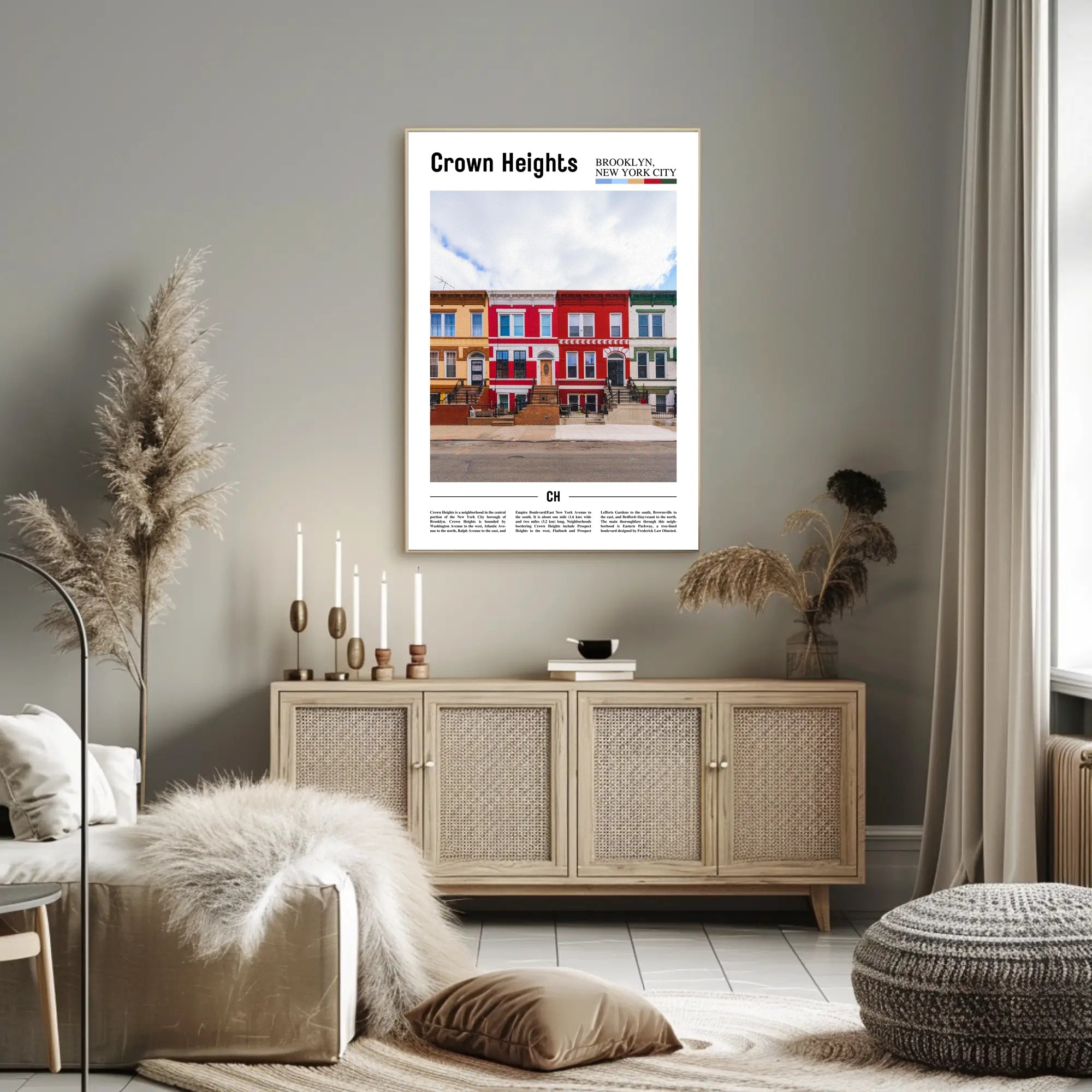 Crown Heights Urban Charm Poster: Cultural or Heritage Poster PosterGoat