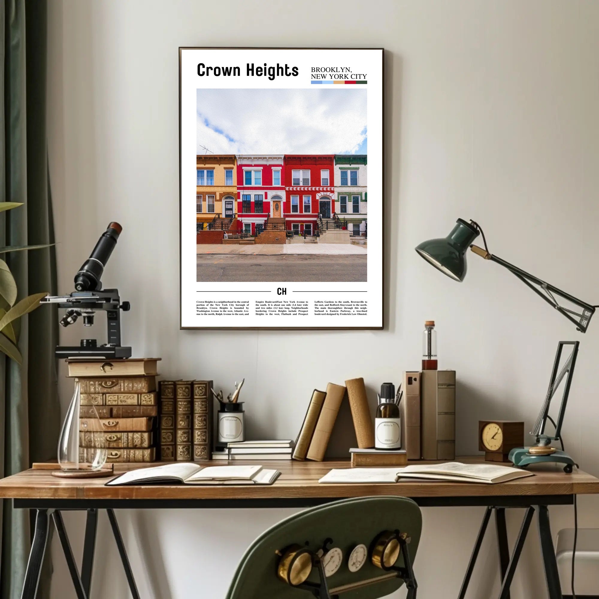Crown Heights Urban Charm Poster: Cultural or Heritage Poster PosterGoat