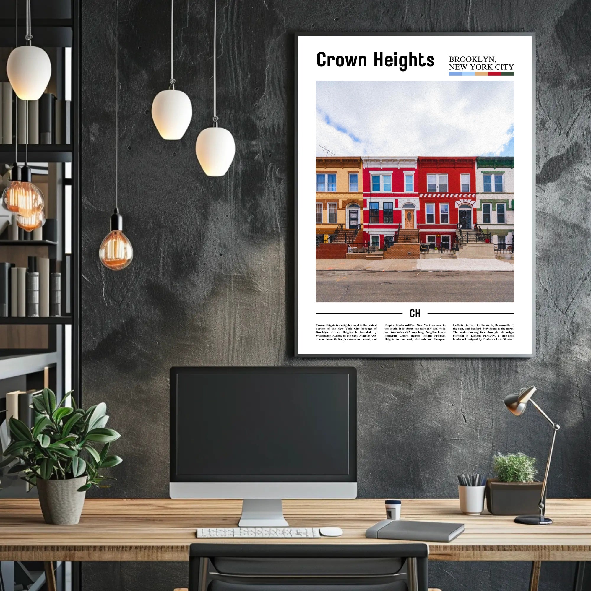 Crown Heights Urban Charm Poster: Cultural or Heritage Poster PosterGoat