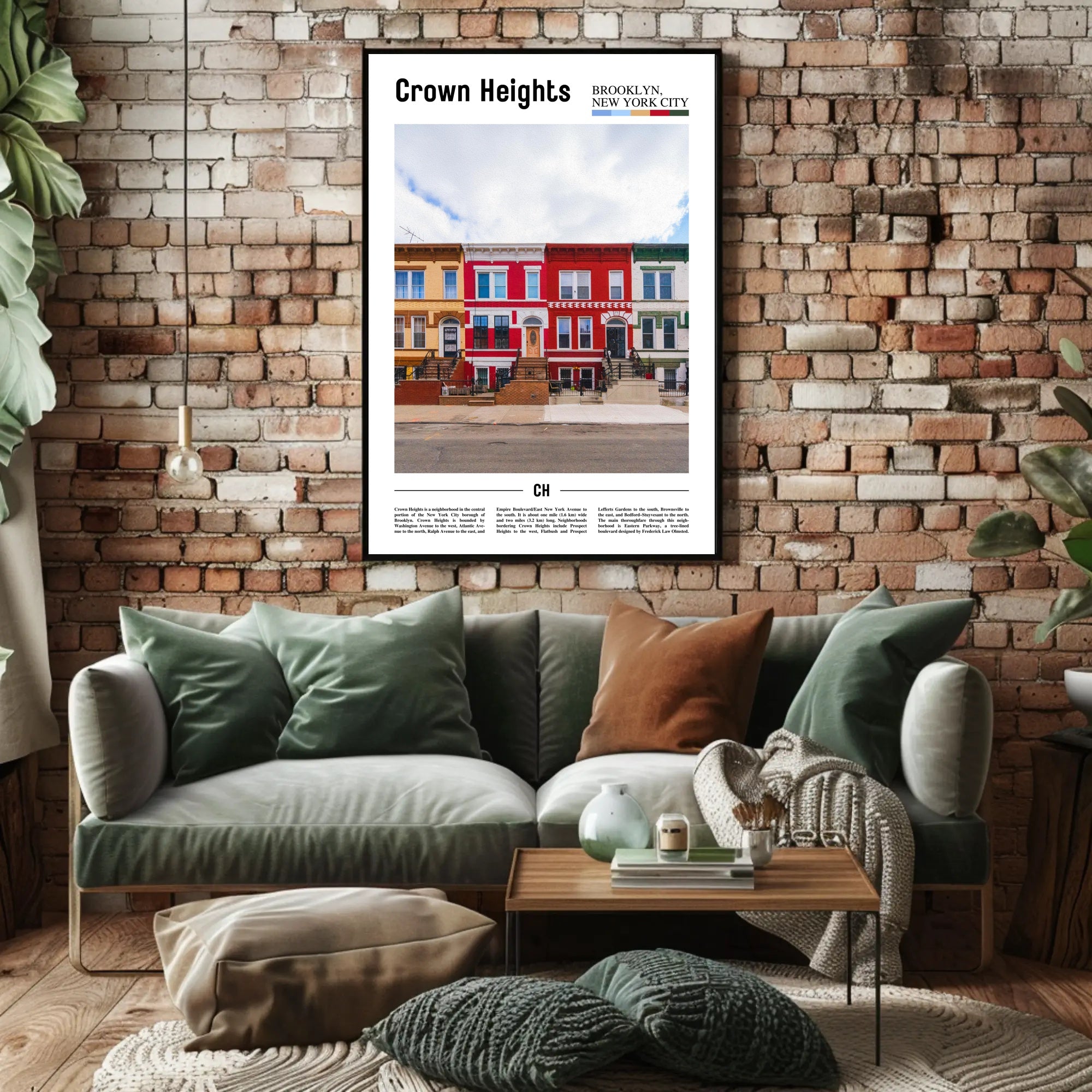 Crown Heights Urban Charm Poster: Cultural or Heritage Poster PosterGoat