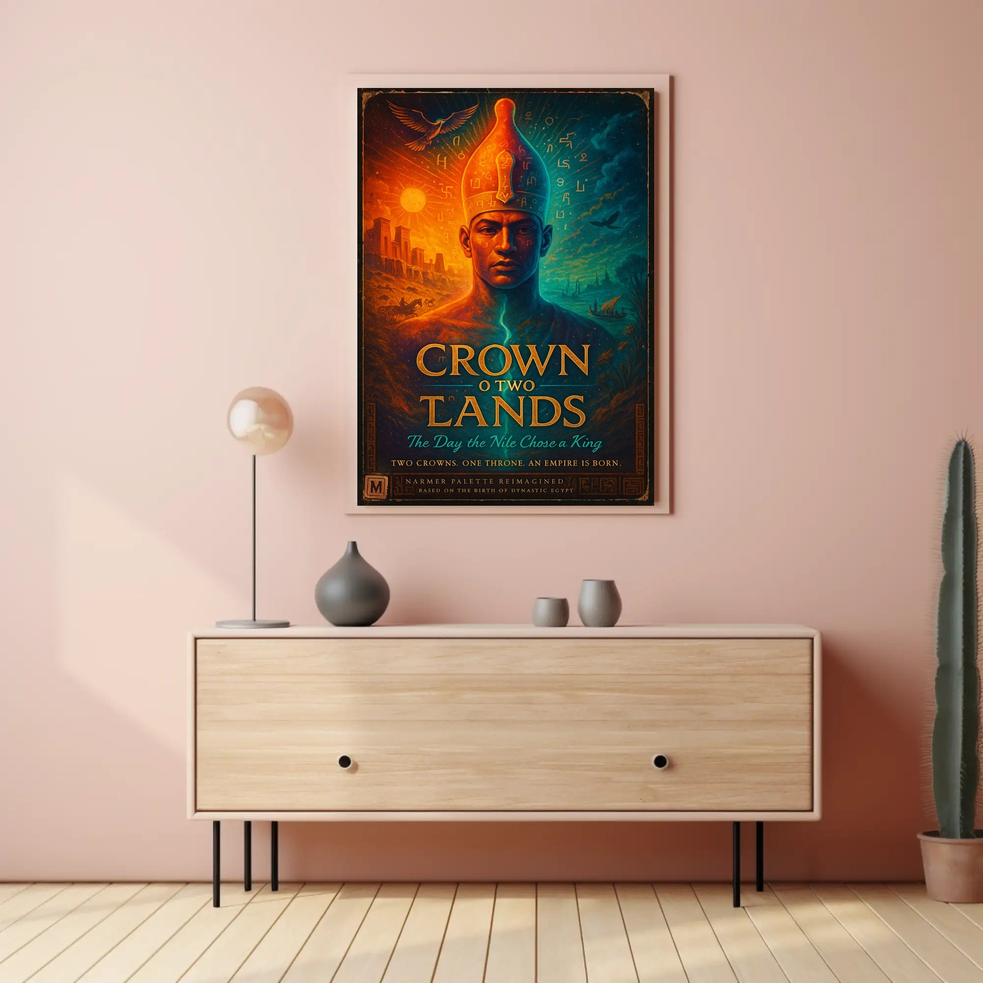 Crown of Two Lands Wall Art Print PosterGoat