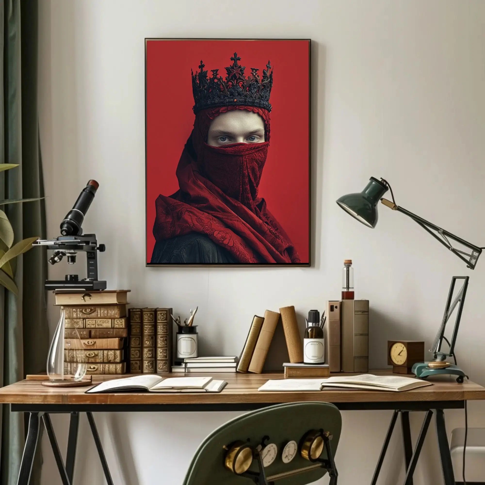 Crowned Mystery Regal Identity Cultural or Heritage Poster PosterGoat