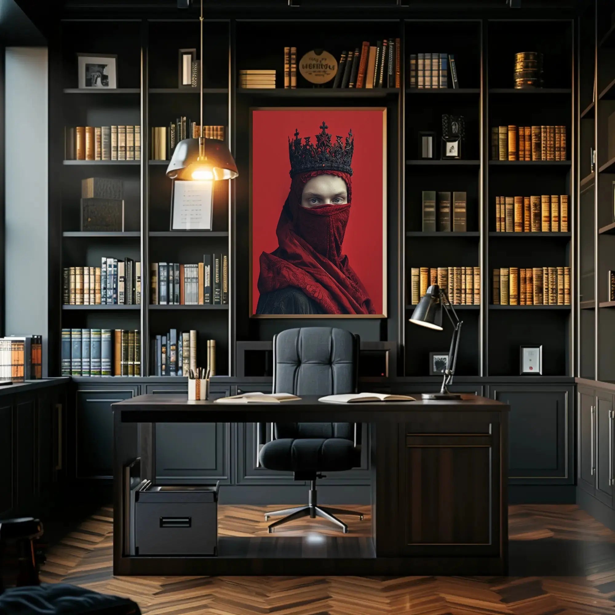Crowned Mystery Regal Identity Cultural or Heritage Poster PosterGoat