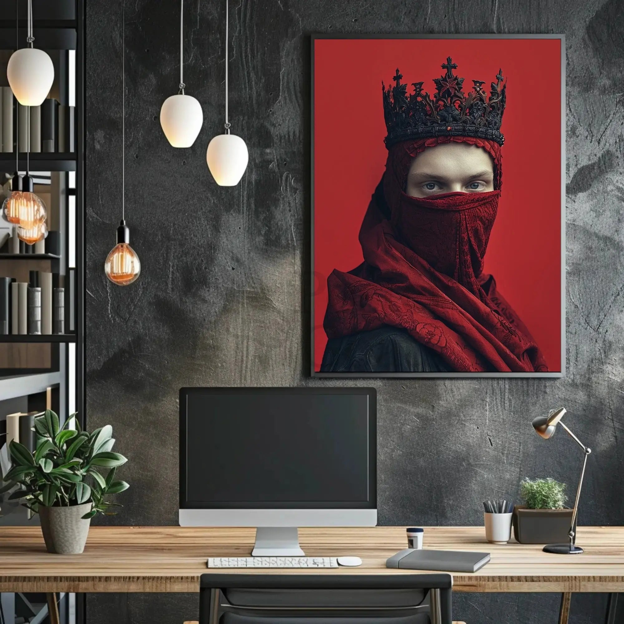 Crowned Mystery Regal Identity Cultural or Heritage Poster PosterGoat