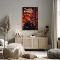 Cruisin' Woodward Classic Car Cultural Heritage Poster PosterGoat