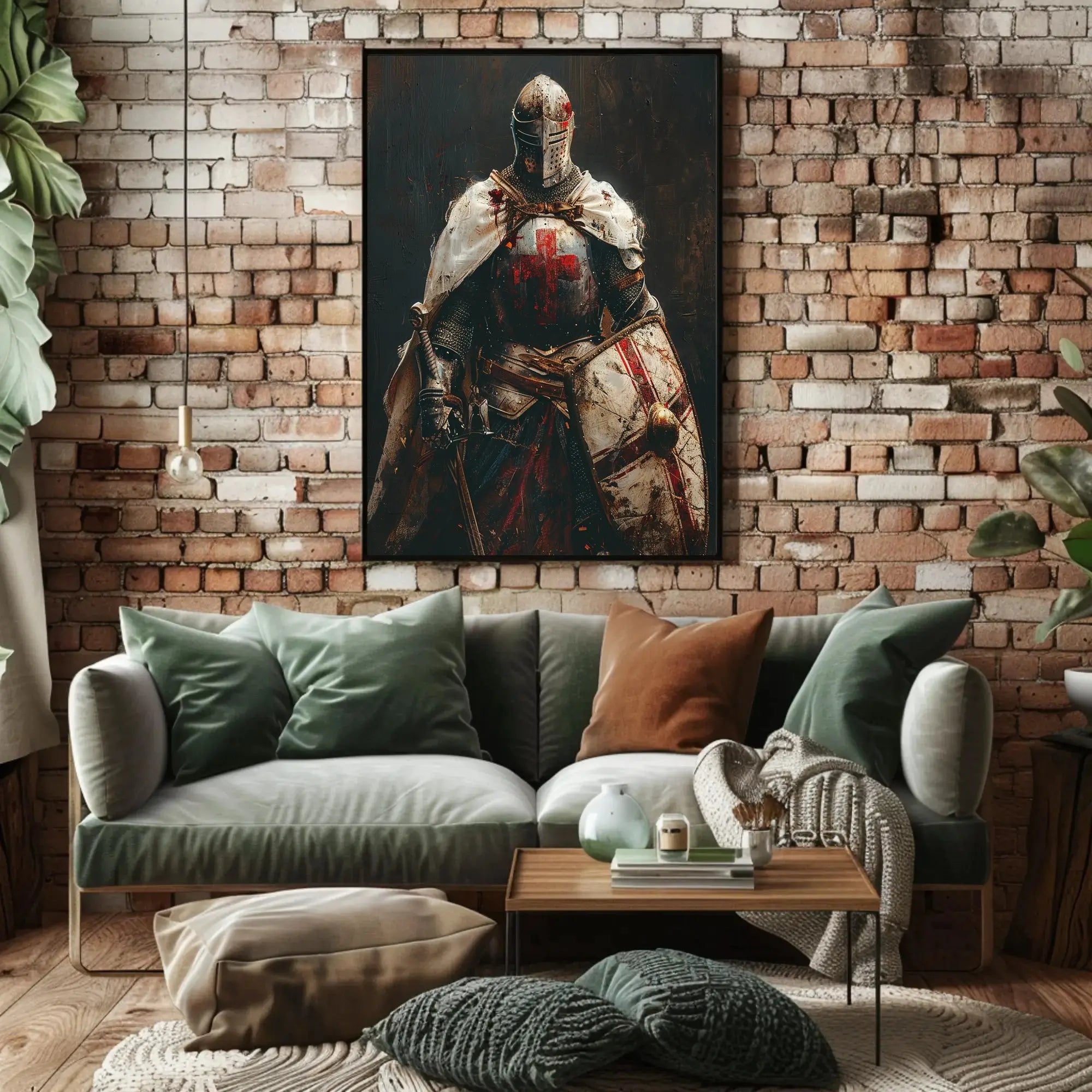 Crusader Knight in Battle Drama Historical or Presidential Poster PosterGoat
