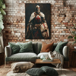 Crusader Knight in Battle Drama Historical or Presidential Poster PosterGoat