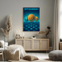 Cryptocurrency Innovation Digital Art Futuristic Sci-Fi Poster PosterGoat