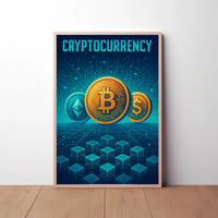 Cryptocurrency Innovation Digital Art Futuristic Sci-Fi Poster PosterGoat