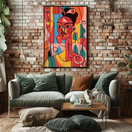 Cubist Inspired Abstract Art for Modern Enthusiasts Poster PosterGoat