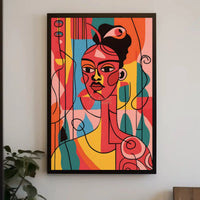 Cubist Inspired Abstract Art for Modern Enthusiasts Poster PosterGoat