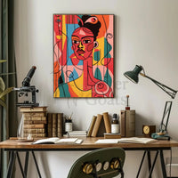 Cubist Inspired Abstract Art for Modern Enthusiasts Poster PosterGoat
