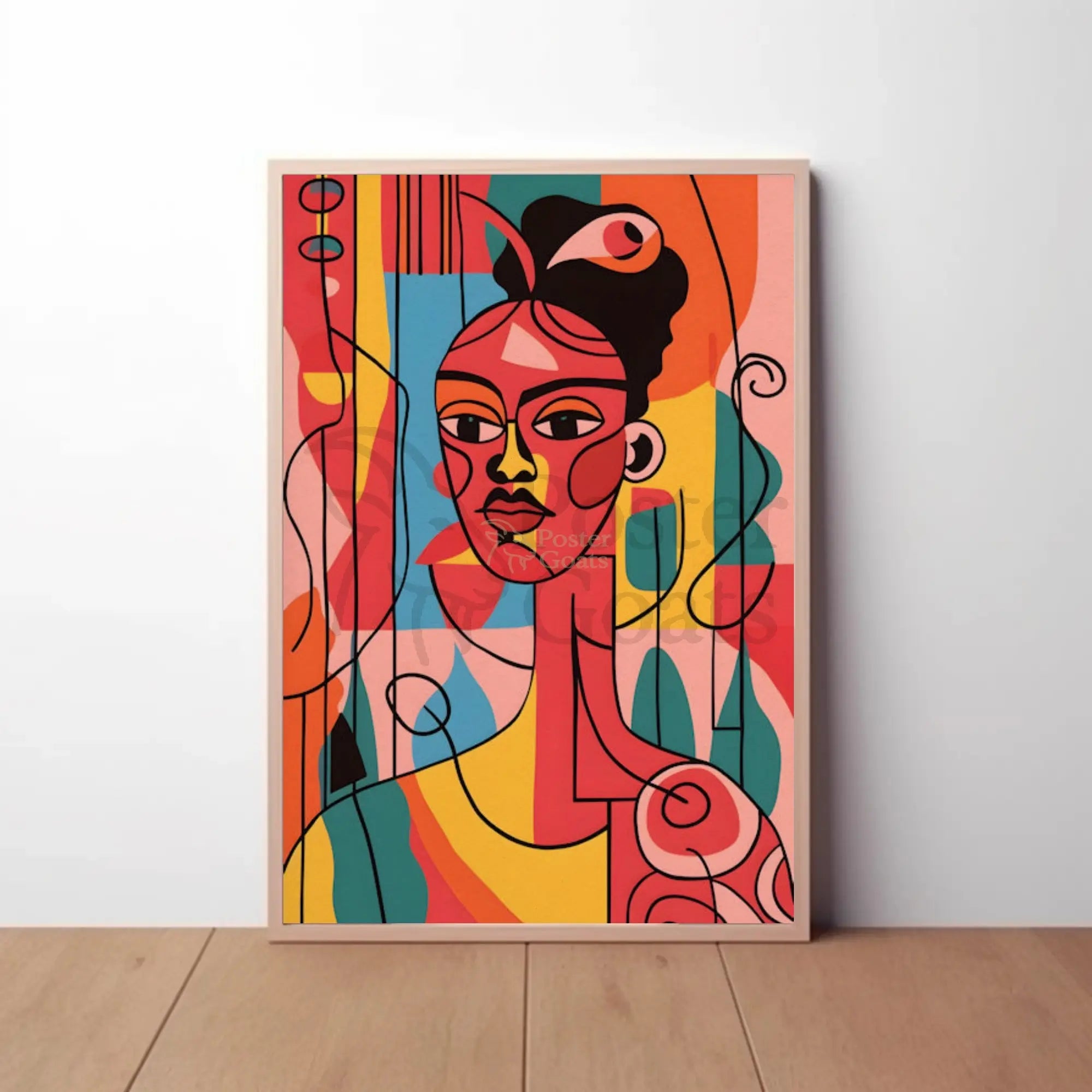 Cubist Inspired Abstract Art for Modern Enthusiasts Poster PosterGoat