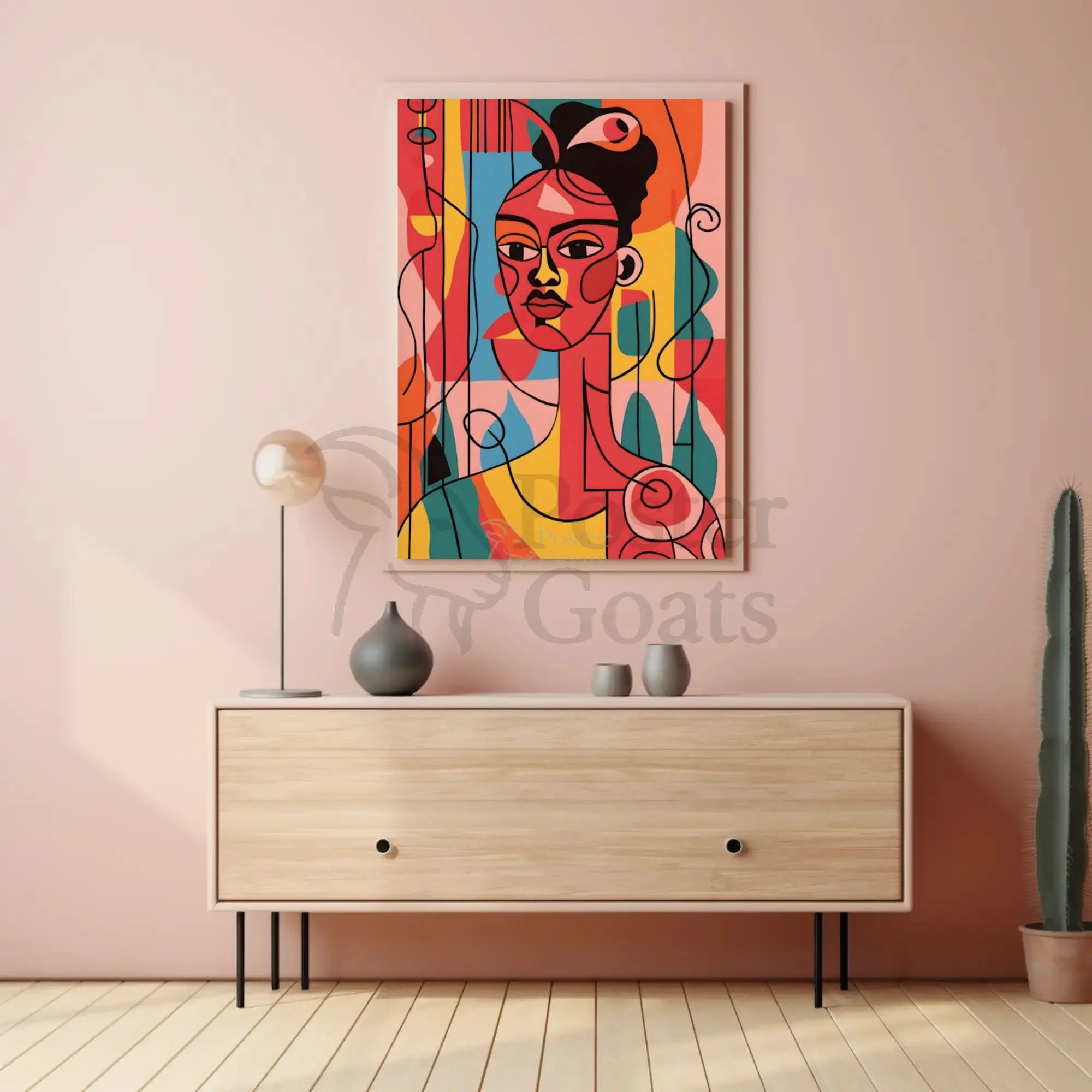 Cubist Inspired Abstract Art for Modern Enthusiasts Poster PosterGoat