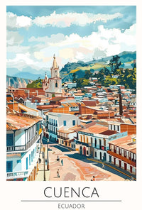 Cuenca Ecuador Scenic View Travel Poster PosterGoat