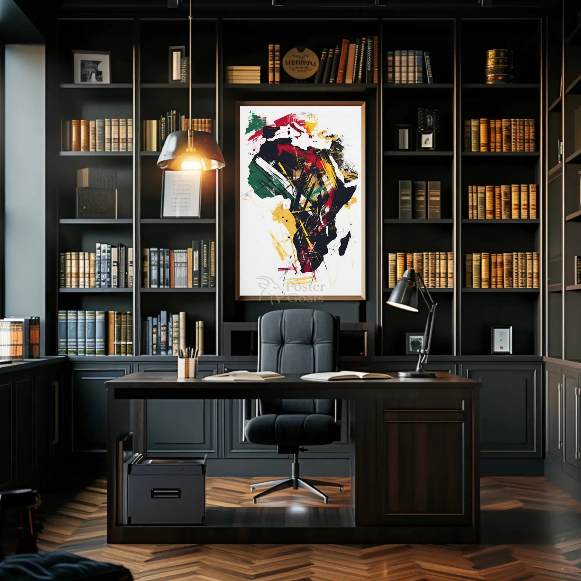 Cultural Elegance: Minimalist Art Profile Poster PosterGoat