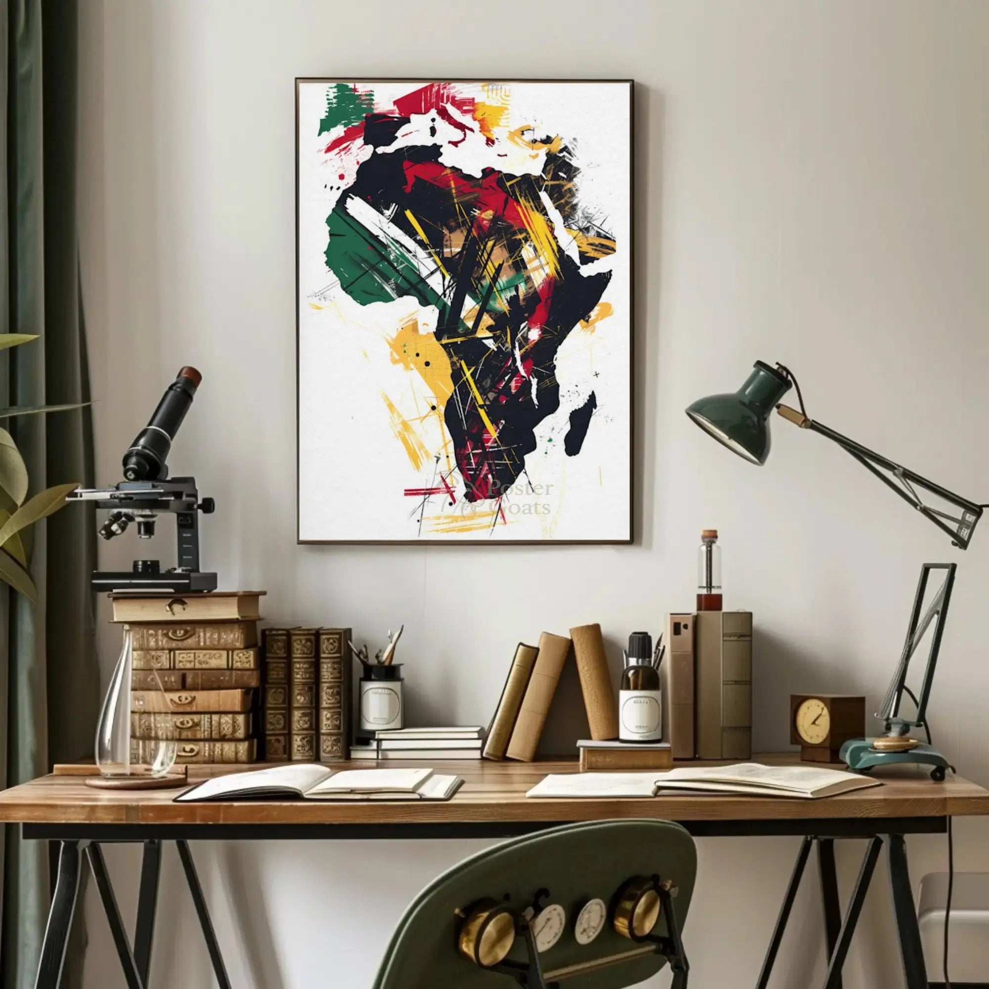 Cultural Elegance: Minimalist Art Profile Poster PosterGoat