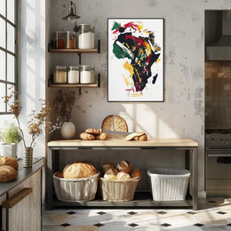 Cultural Elegance: Minimalist Art Profile Poster PosterGoat