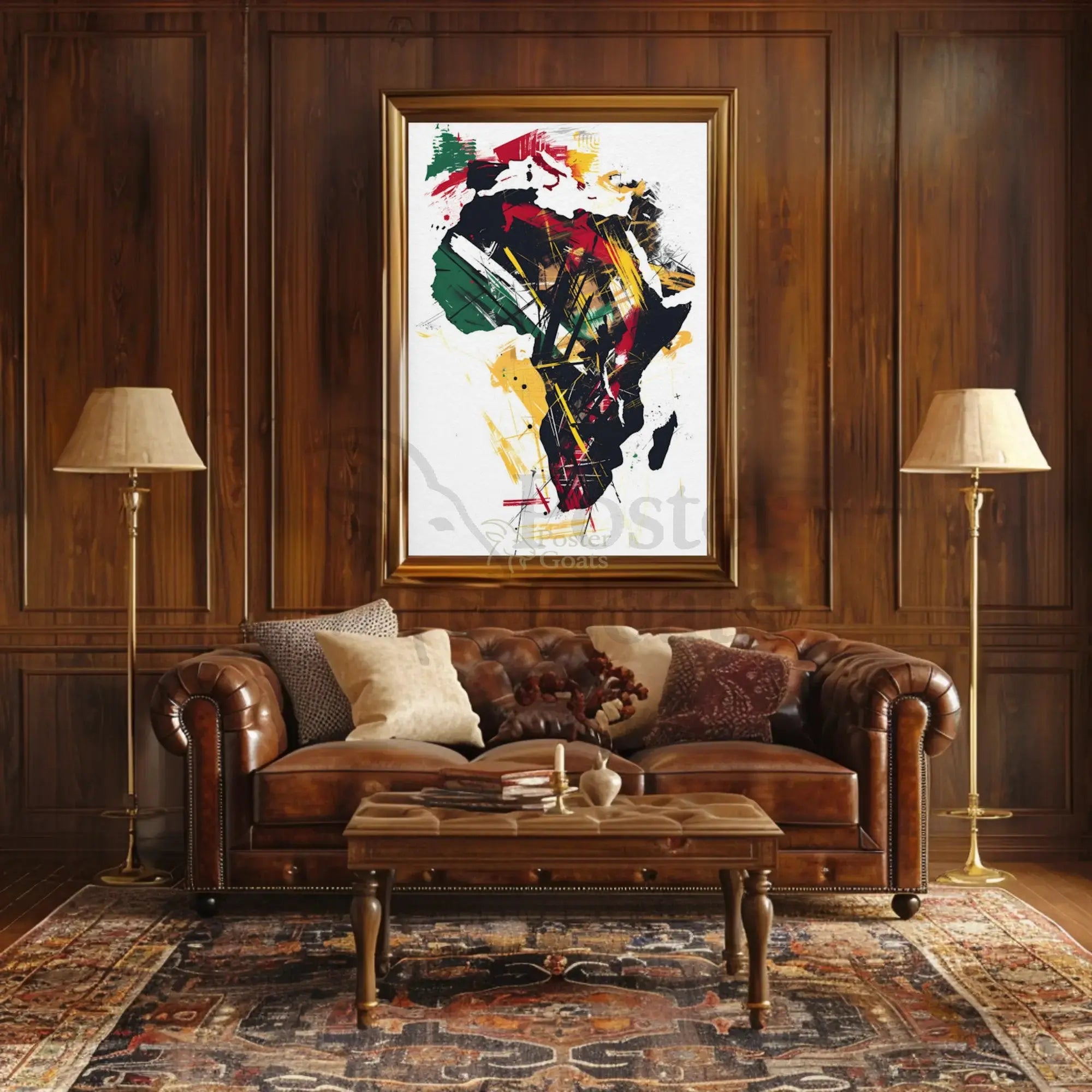 Cultural Elegance: Minimalist Art Profile Poster PosterGoat