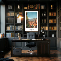 Cusco Cityscape Art: Andes Mountains Travel Poster PosterGoat
