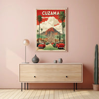 Cuzama Cathedral Vintage Artistry Cultural or Heritage Poster PosterGoat