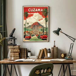 Cuzama Cathedral Vintage Artistry Cultural or Heritage Poster PosterGoat
