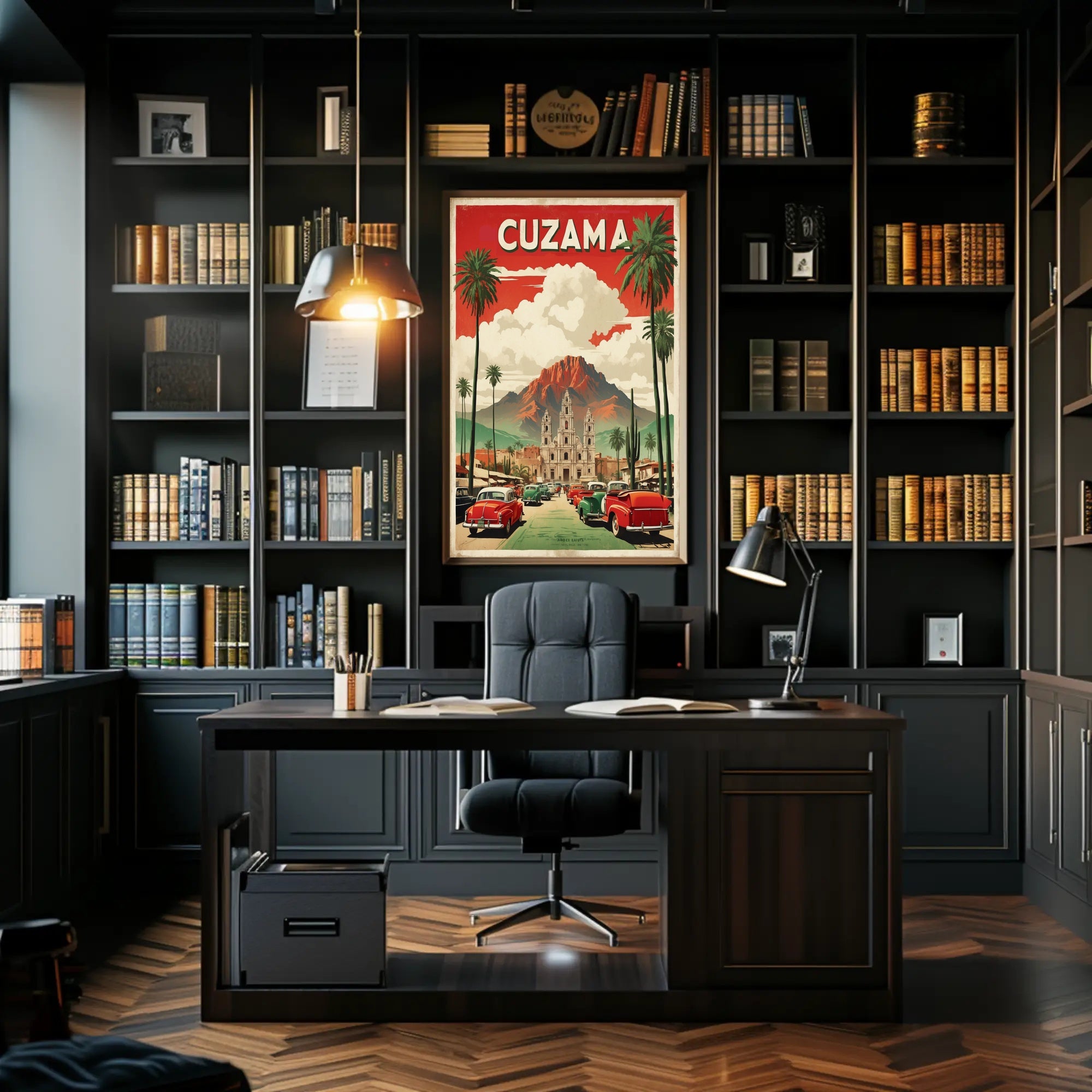 Cuzama Cathedral Vintage Artistry Cultural or Heritage Poster PosterGoat