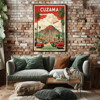Cuzama Cathedral Vintage Artistry Cultural or Heritage Poster PosterGoat