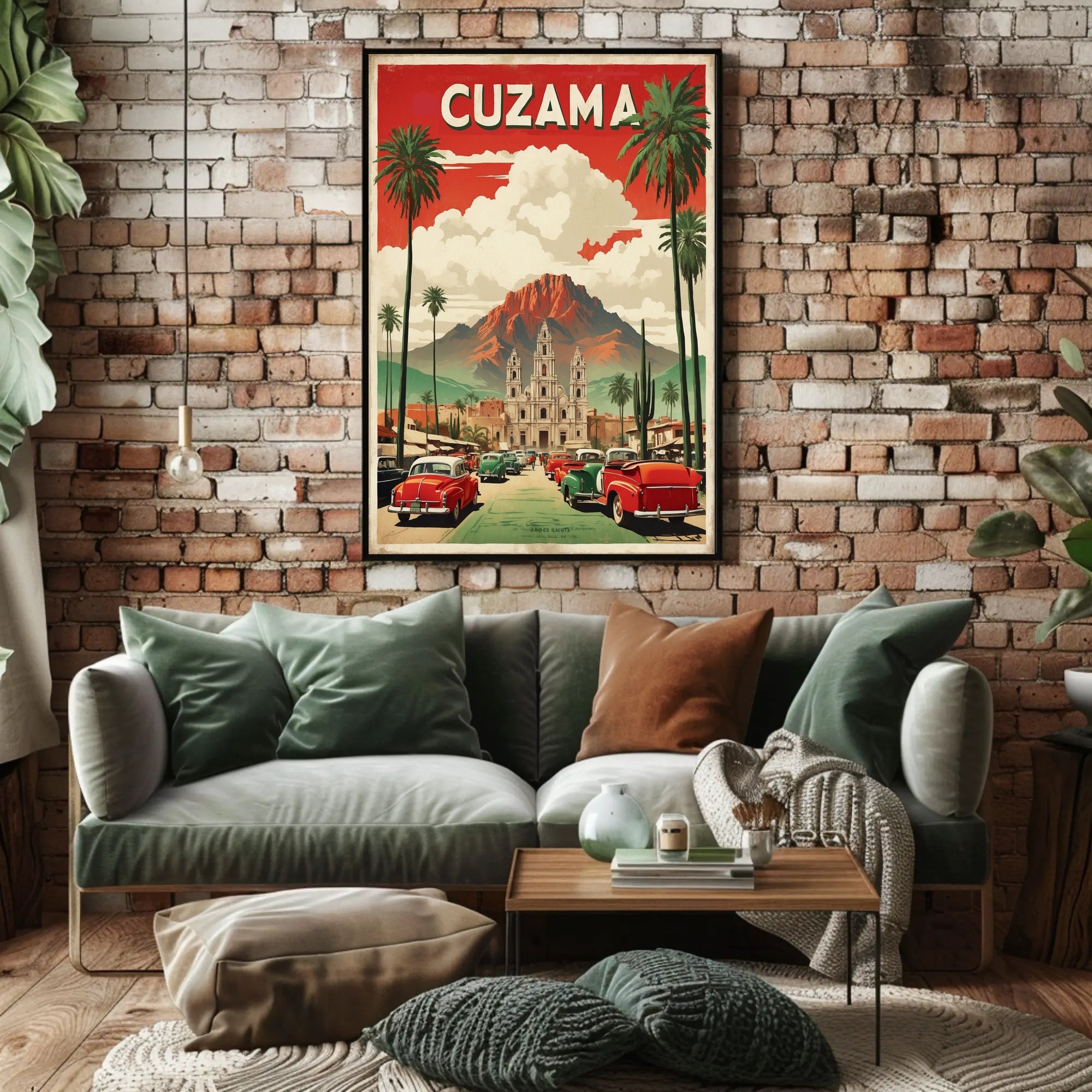 Cuzama Cathedral Vintage Artistry Cultural or Heritage Poster PosterGoat