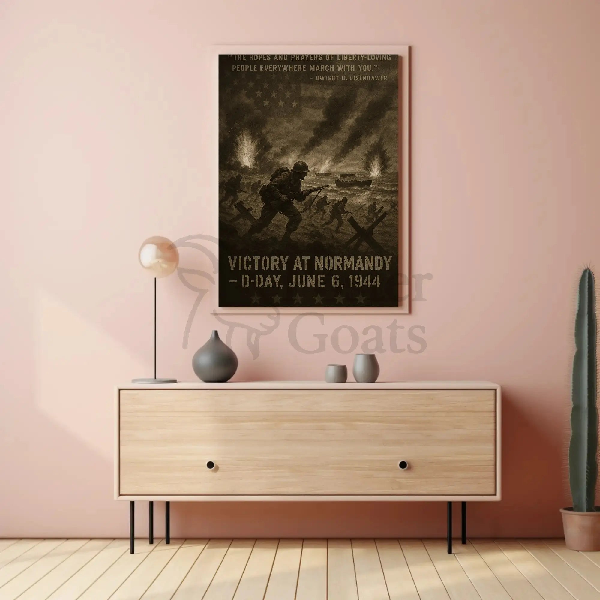 D-Day Normandy Invasion WWII Historical or Presidential Poster PosterGoat