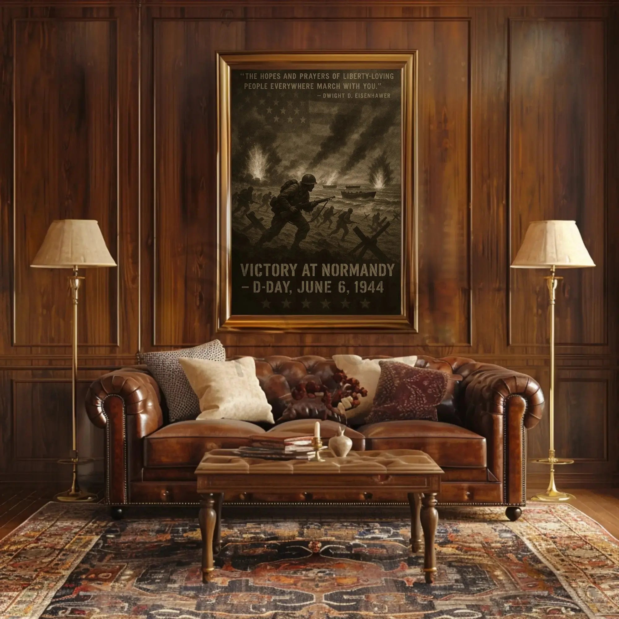 D-Day Normandy Invasion WWII Historical or Presidential Poster PosterGoat